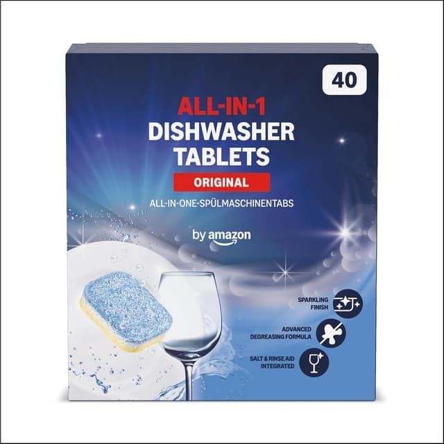 by Amazon - All-In-One Spülmaschinentabs, 40 tabs Frisch 40 stück (1er Pack)