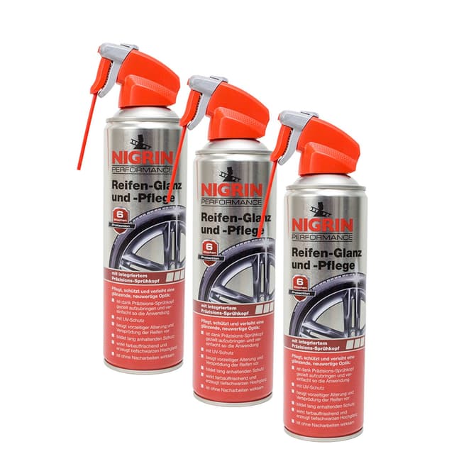 NIGRIN 3X 73896 Performance Reifen-Glanz und -Pflege 500 ml