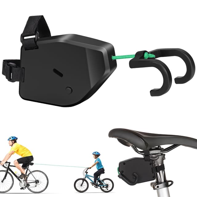 Gaethra Abschleppseil Fahrrad Kinder, 2.5m Fahrrad Seilzug Kinder, Universell Passend, Einziehbarer, Tragfähigkeit 550 lb, für MTB, Kinder Bike