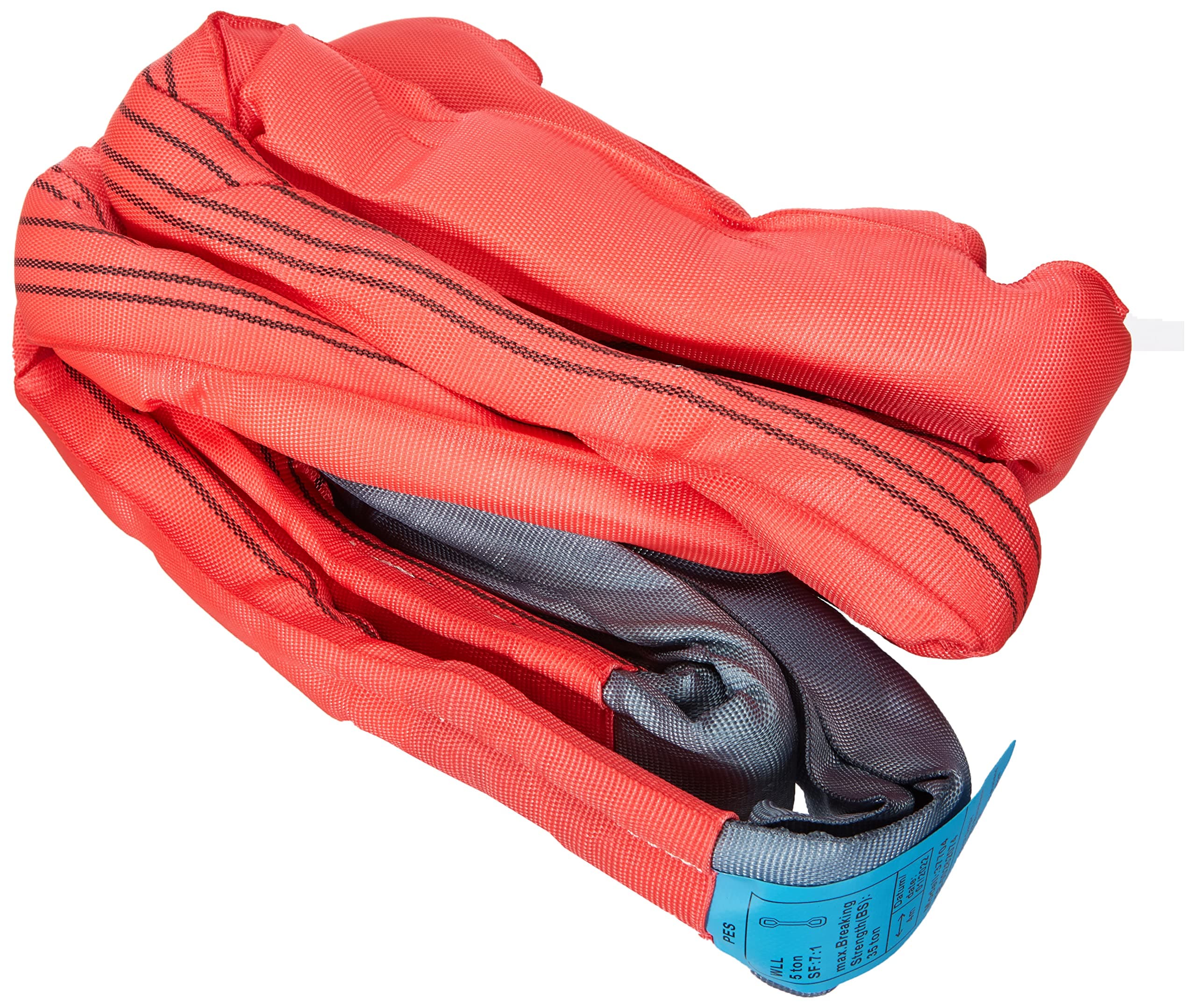 Kerbl Abschleppschlinge (L x B 4 m x 4 cm, Bruchlast 35000 kg, Farbe Rot, zum Schleppen von Fahrzeugen wie LKW usw.) 37704