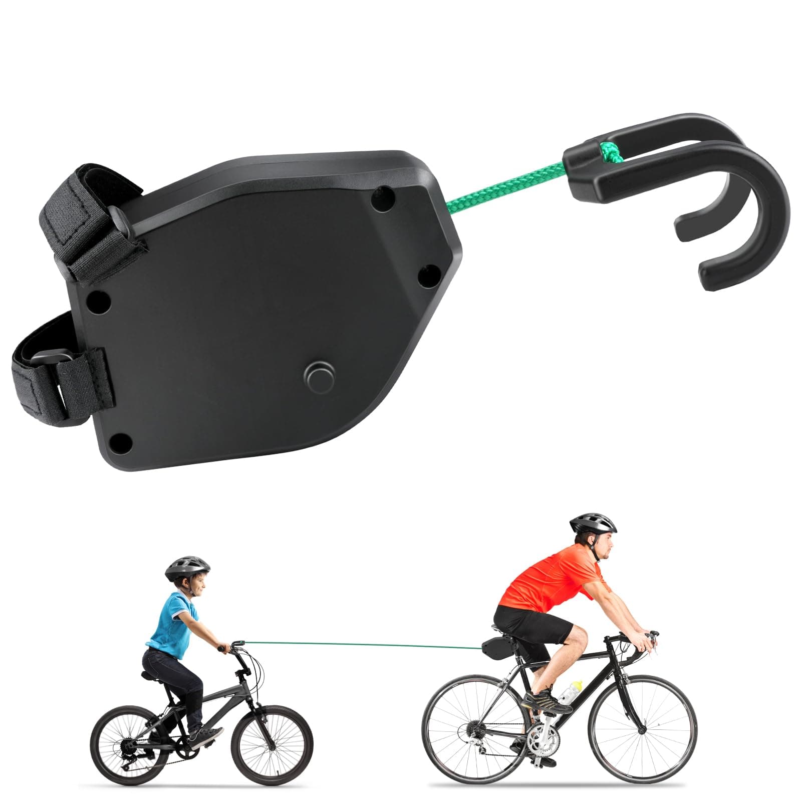 Abschleppseil Fahrrad Kinder 2.5M Einziehbarer Eltern Kind Zugseil Abschleppseil Traktionsseil Abschleppgurt Fahrrad Zugsystem Tragfähigkeit 550 lb Abschlepp für MTB Bike Radfahren Stretch Zuggurt