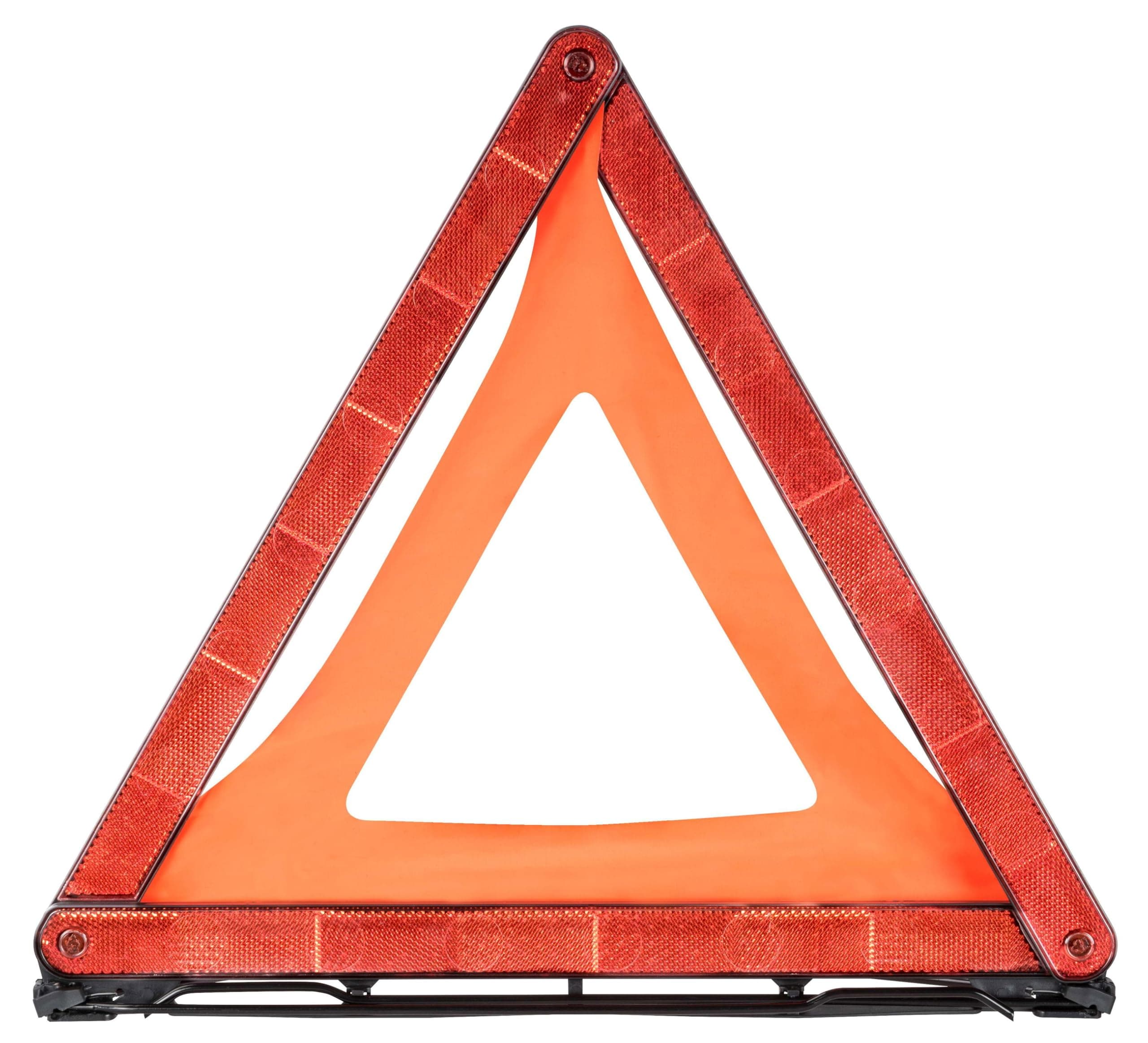 Walser Pannendreieck, faltbares Warndreieck + Aufbewahrungsbox, Notfall-Dreieck ECE R27 Zertifiziert, Unfallsicherung, Gefahrenstellen-Kennzeichnung