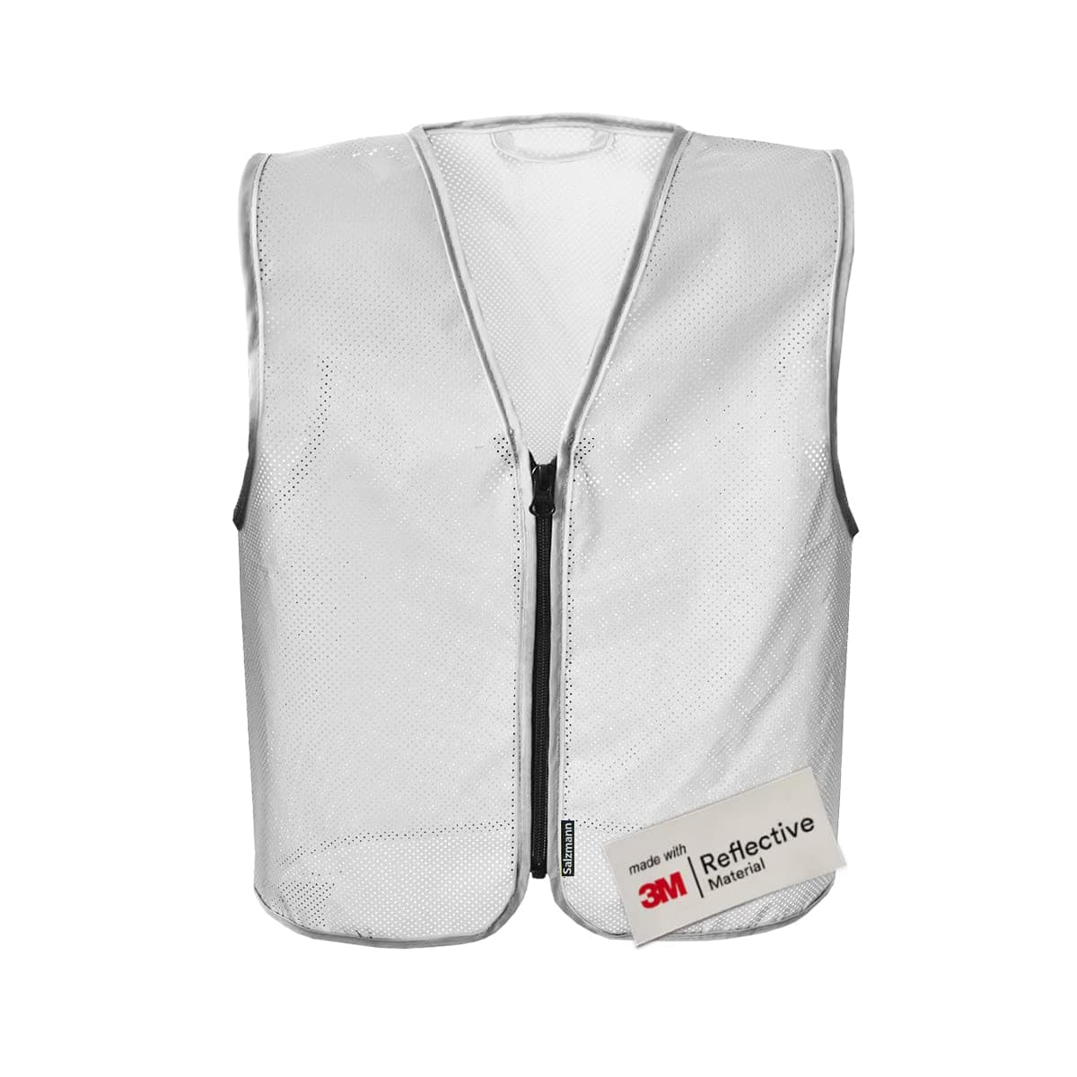 Salzmann Warnweste für Kinder mit Reißverschluss - Hergestellt mit 3M Reflektierendem Material