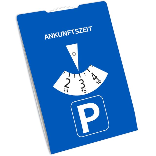 kinoco Parkscheibe aus Pappe, StVO-konform, 11x15 cm - Umweltfreundlich & strapazierfähig für Auto, LKW, Wohnmobile
