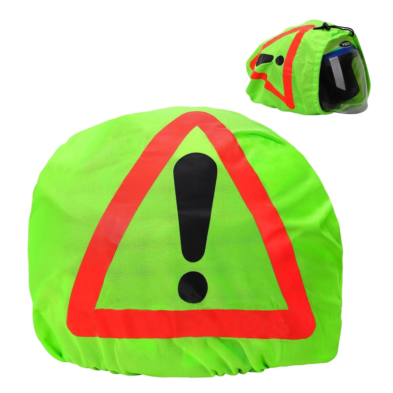 Warndreieck Motorrad, Motorrad Warndreieck Helmüberzug, Warndreieck Motorrad Helm, Motorradhelm Helmüberzug, Erste Hilfe Helmtasche, für Unfallsicherung Unfallstelle Gefahrenstellen Kennzeichnung