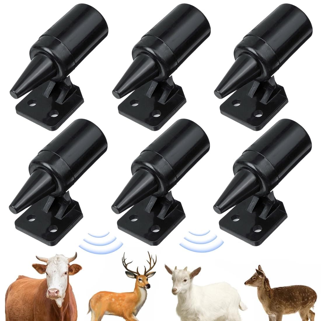 JAWUZ 6 Stück Hirschpfeife Ultraschall, Wildwarner Für Auto, Hirsch Pfeifen, Ultraschall Wildlife Warning, Verhindern Sie, Dass Autos Und Motorräder Von Wilden Tieren Angefahren Werden(A) Angebot bei HelloDeals