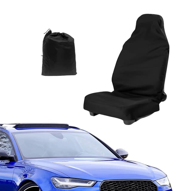 TSHAOUN 1 Stück Autositzbezug für Vordersitze wasserdicht, Auto Vordersitze Universal Kfz Autositzauflage In Schwarz, Sitzbezug Autositze vorne Für Hund Kinder Sport Einfach Zu Säubern