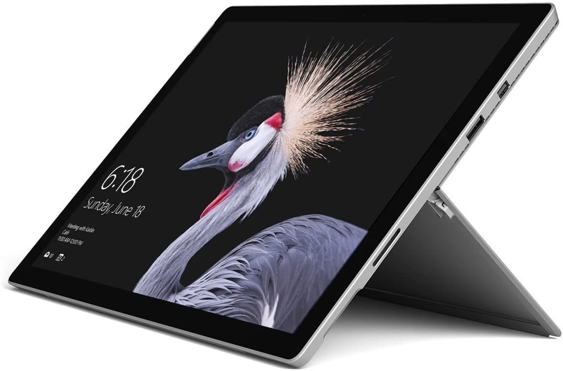 2017 Microsoft Surface Pro 5 LTE mit Intel Core i5-7300U (12.3-zoll, 8GB RAM, 256GB SSD) Platin (Generalüberholt) Grau - Silber