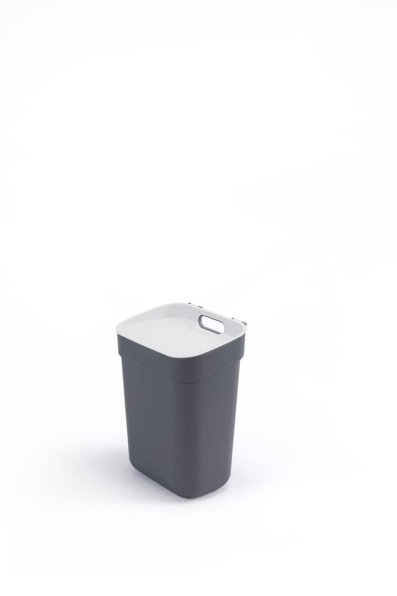 CURVER READY TO COLLECT 10L Mülleimer perfekt zur Trennung von Abfall, Mülltrennsystem stapelbar, dunkelgrau 10 L Dunkelgrau Angebot bei HelloDeals