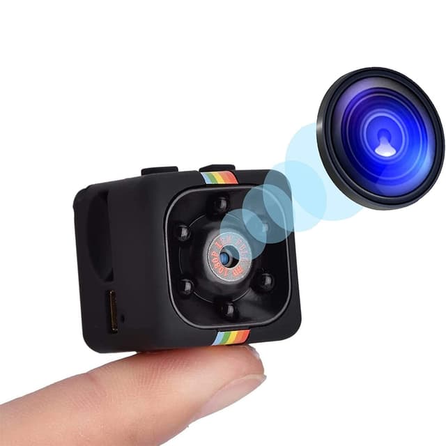SQ11 Mini Action Kamera 1080P mit Mikrofon, tragbarer Camcorder, Nachtsicht, Full HD Dashcam, Bewegungserkennung Videoaufnahme für WindowsME/2000/XP/2003/10/Vista/Mac