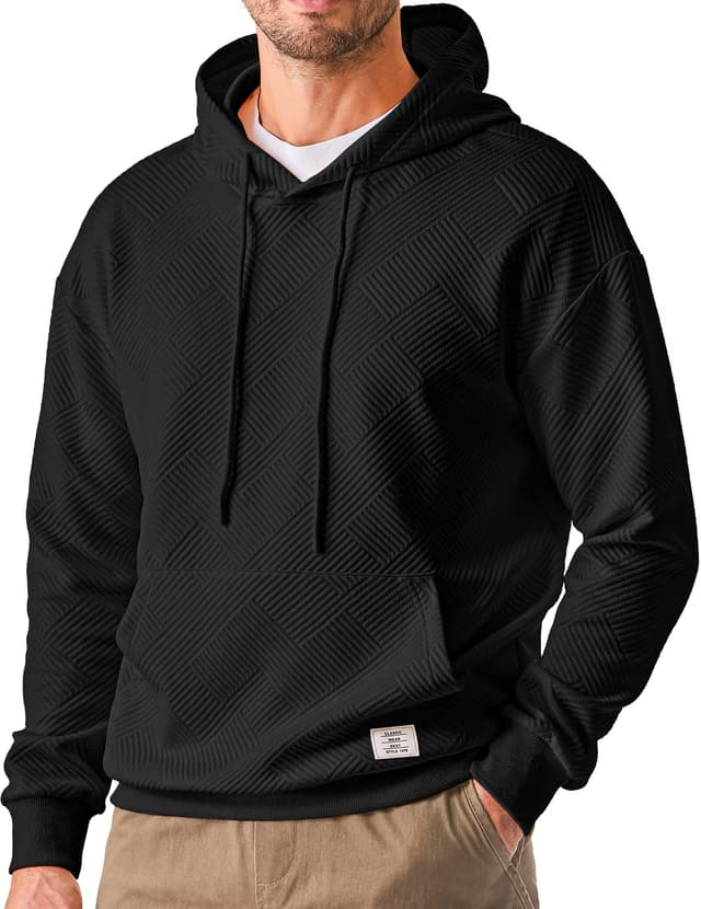 Meilicloth Hoodie Herren Kapuzenpullover Freizeit Pullover Winter Warm Langarm Kordelzug Sweatshirt mit Kapuzen Männer Kapuzenpulli Hooded Sweat S-3XL