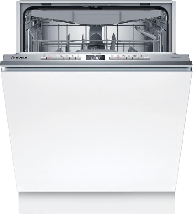 Bosch SMV4EVX08E, Serie 4, Smarter Geschirrspüler Vollintegriert 60 cm, Besteckschublade, Spülmaschine mit Programmassistent, besonders Leise, Rackmatic, Automatische Türöffnung, InfoLight, AquaStop