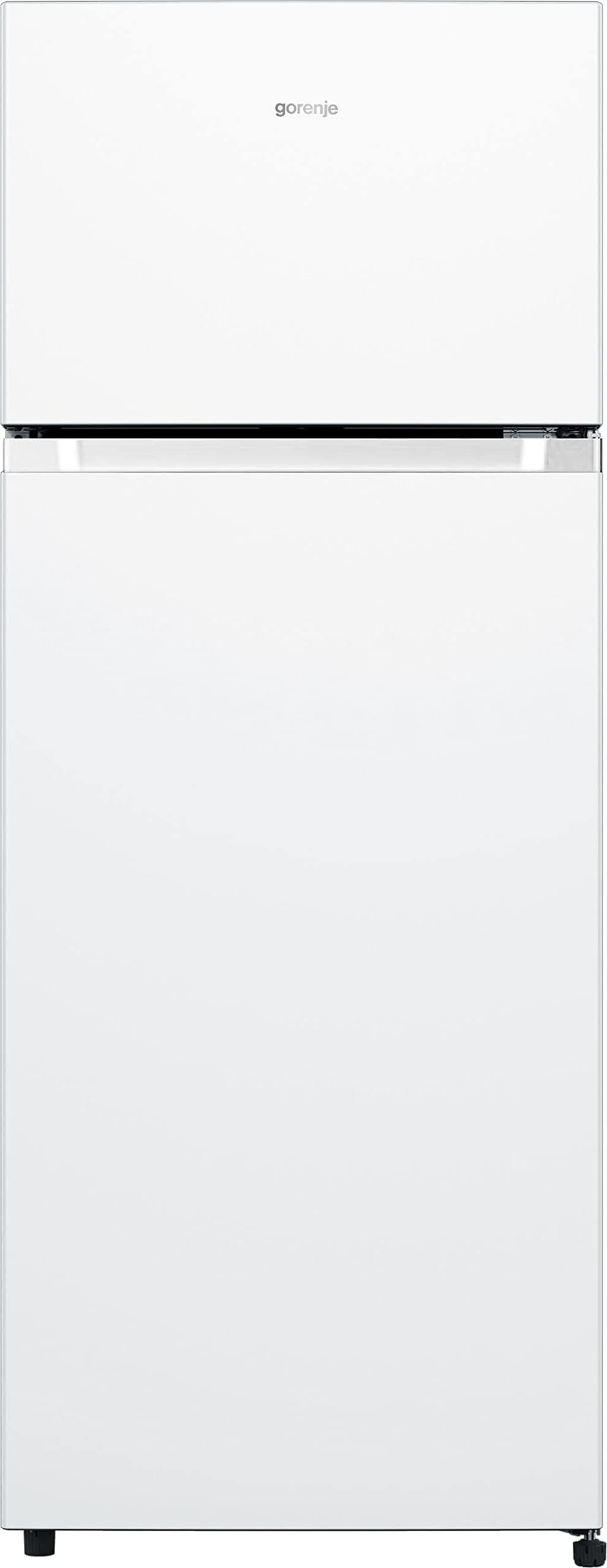 Gorenje RF4142PW4 Doppeltürkühlschrank mit Gefrierteil oben, 165 Liter Kühleil, 41 Liter Gefrierteil, LED Innenbeleuchtung, Energieeffizienzklasse E, 143,6cm x 55cm, weiß Weiß 144cm Energieklasse E