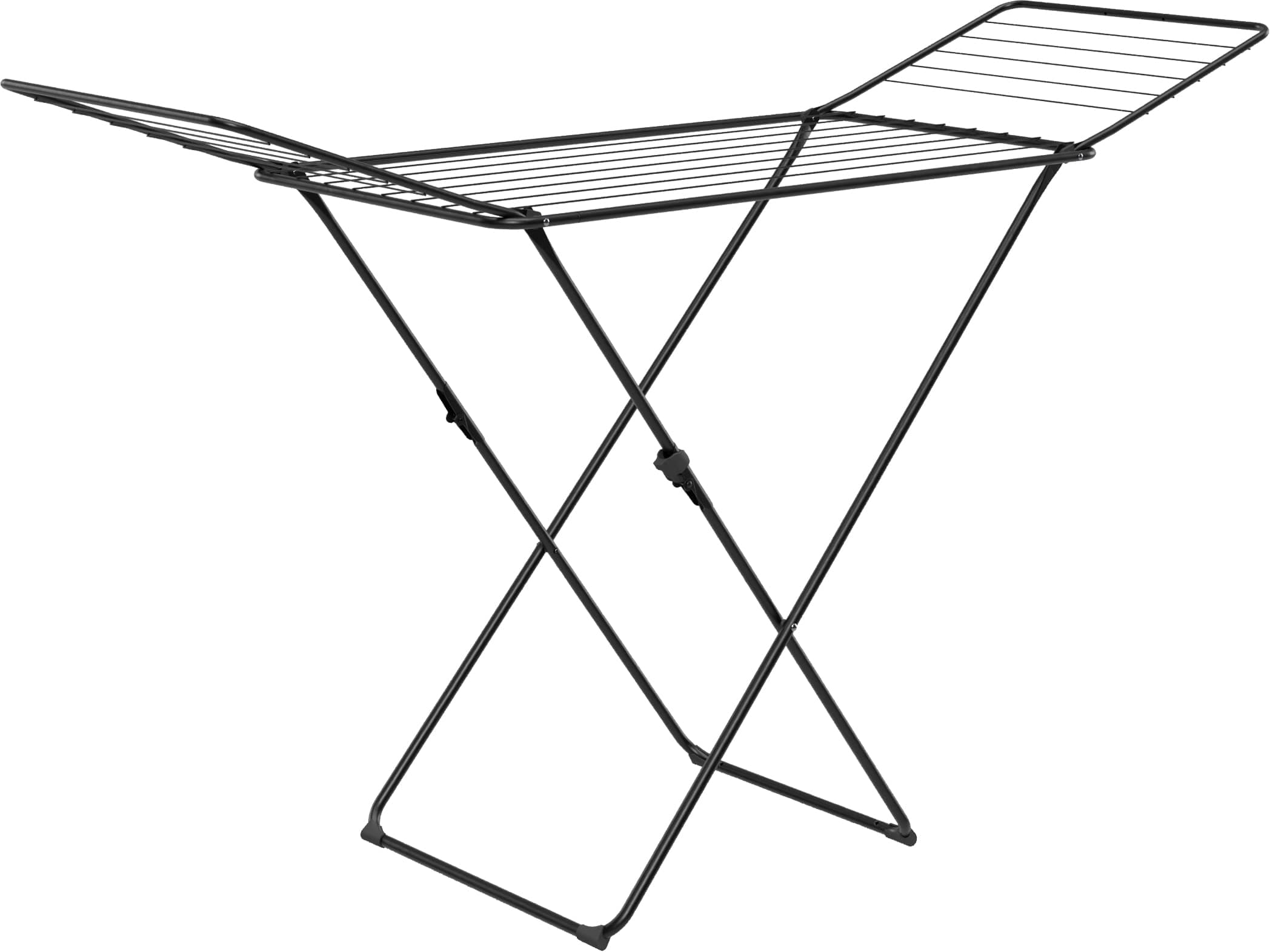 Gimi X-Leg Glory Wäscheständer, Stahl, Schwarz, 180 x 55 x 93 cm