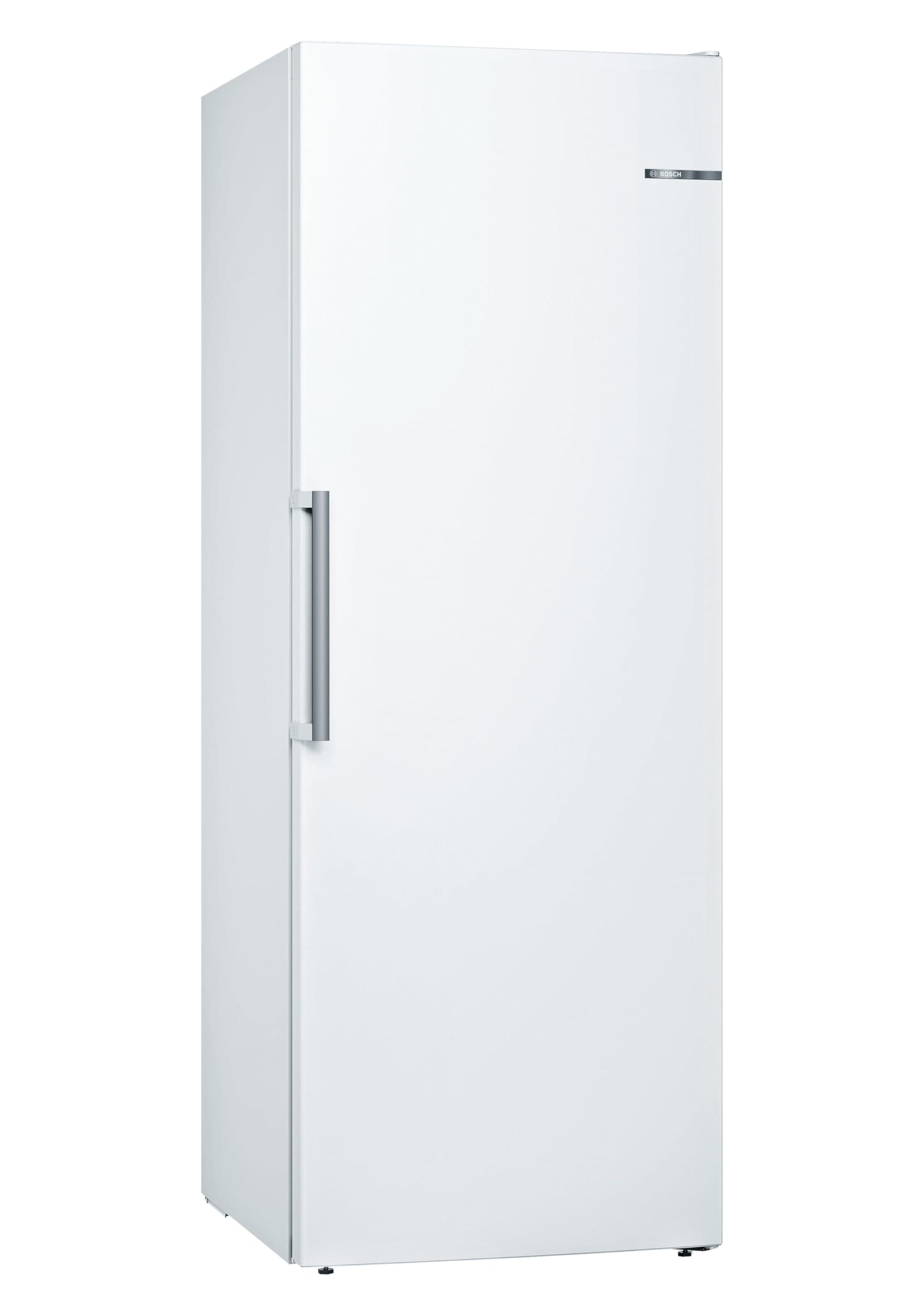 Bosch GSN58AWCV Serie 6 XXL-Gefrierschrank, 191 x 70 cm extra breit, 365 L, NoFrost nie wieder abtauen, LED-Beleuchtung gleichmäßige Ausleuchtung, BigBox Platz für großes Gefriergut Weiß 191x70 cm Serie 6 EEK C - No Frost