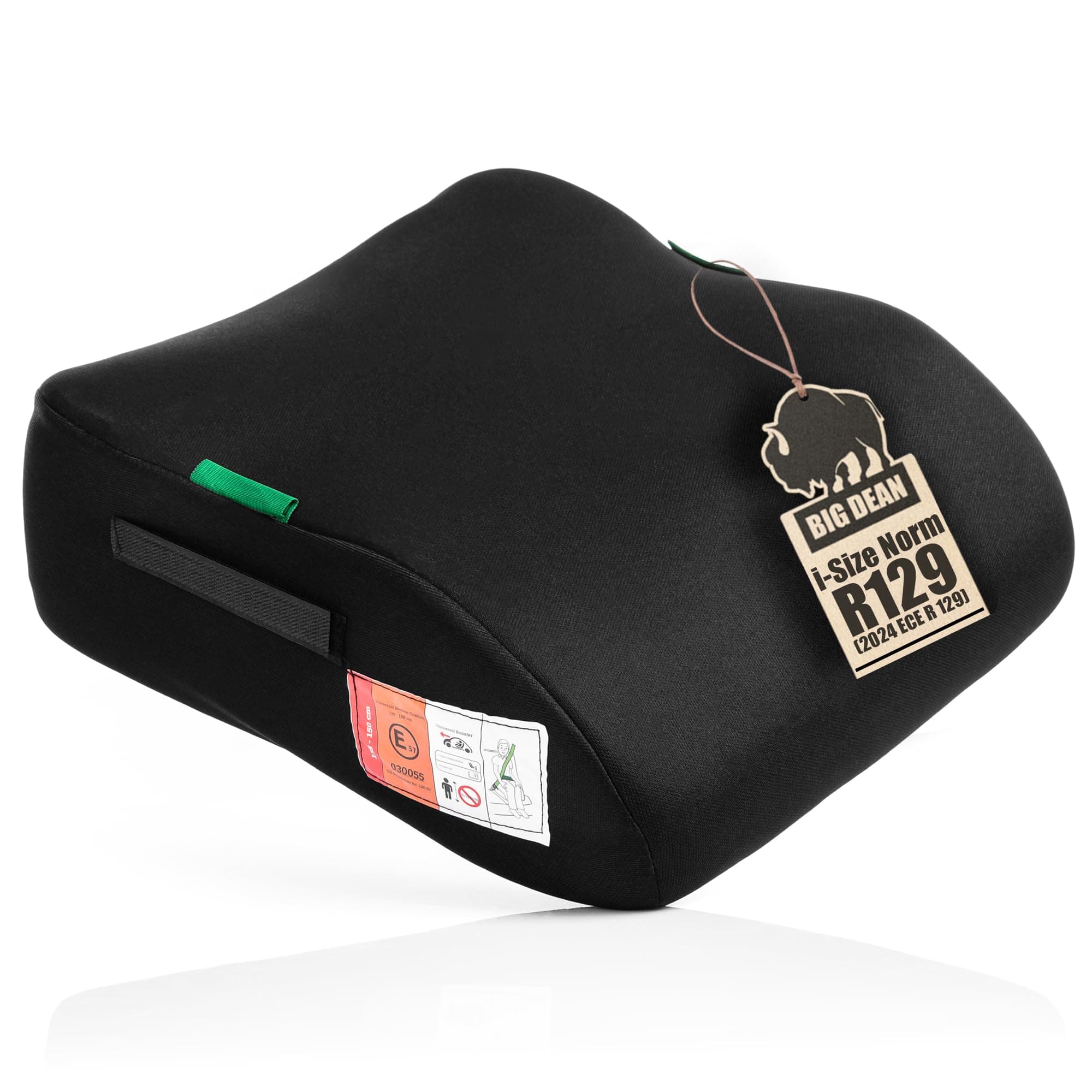 Kindersitzerhöhung nach neuster i-Size Norm R129 Schwarz Sitzerhöhung (135-150cm) Kinder Auto BigDean 1 Stück