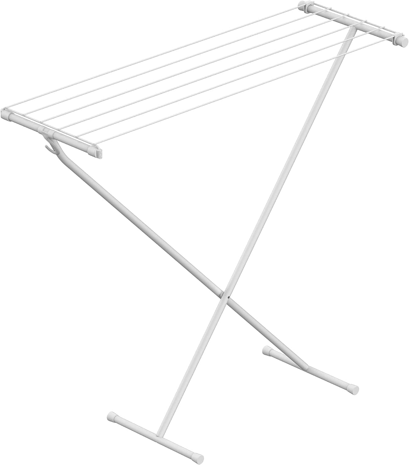 Rörets Wäschetrockner Compact – Aufbewahrungshaken - praktisch und stabil – braucht wenig Platz – 90x32x83 cm – 5,5 m Trockenfläche - Design und Qualität von Schwedens stärkster Trockenständermarke Weiβ