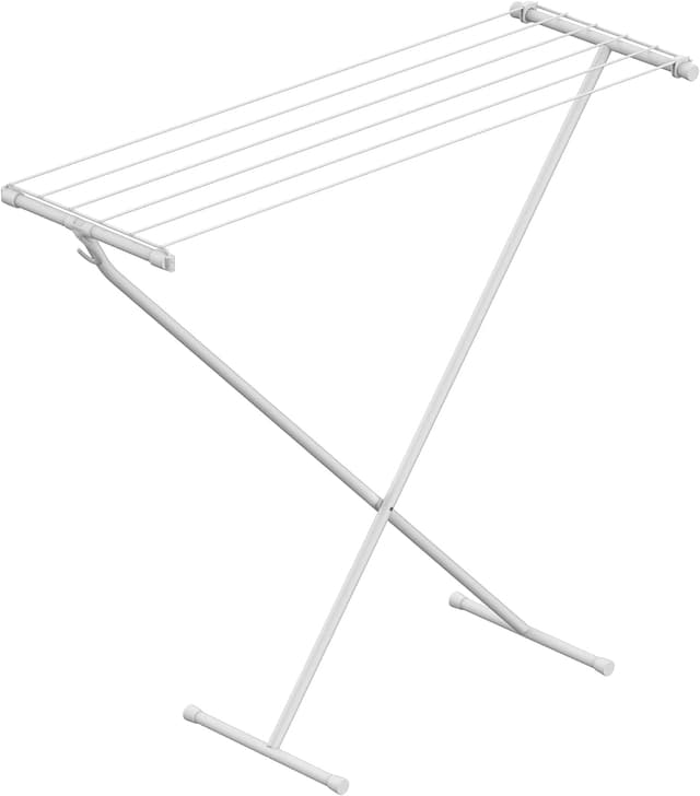 Rörets Wäschetrockner Compact – Aufbewahrungshaken - praktisch und stabil – braucht wenig Platz – 90x32x83 cm – 5,5 m Trockenfläche - Design und Qualität von Schwedens stärkster Trockenständermarke Weiβ