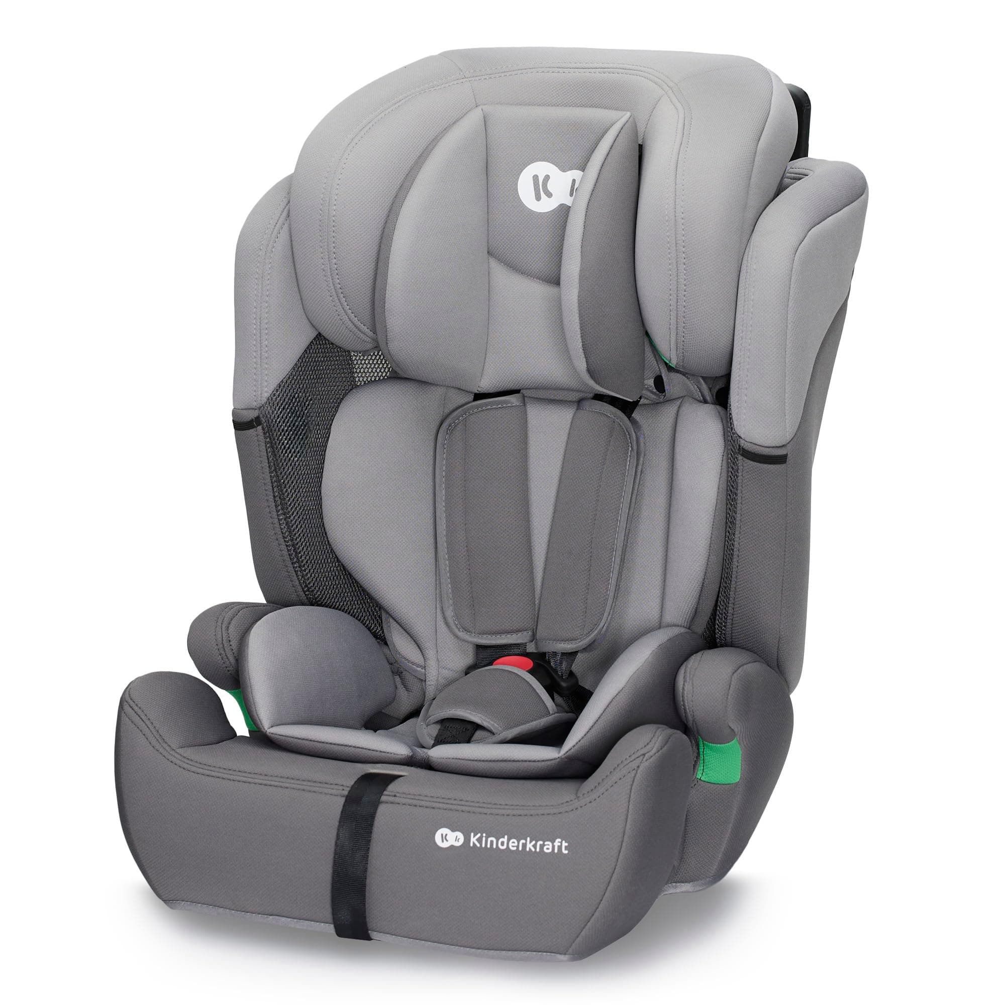 kk Kinderkraft Kinderautositz COMFORT UP I-SIZE, Autokindersitz, Autositz, Kindersitz, ein Autositz für Kinder von 76-150 cm, 5-Punkt-Sicherheitsgurt, Einstellbare Kopfstütze, ECE R129/03, Grau COMFORT UP i-Size Grau