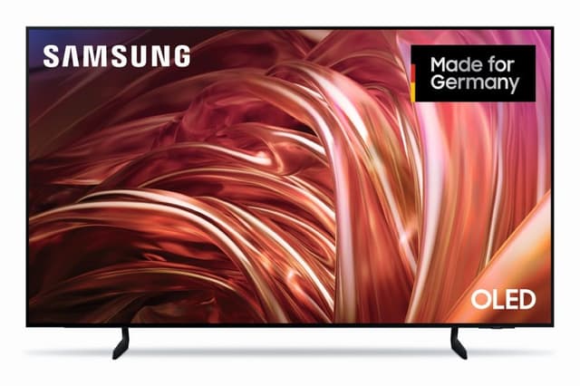 Samsung OLEDGQ55S85D 4K Fernseher 55 Zoll (138 cm), OLED HDR, Dolby Atmos, TV mit Neural Quantum AI Gen2 Prozessor, AI Upscaling, Smart TV, KI, Deutsches Modell 2024 model 55 Zoll