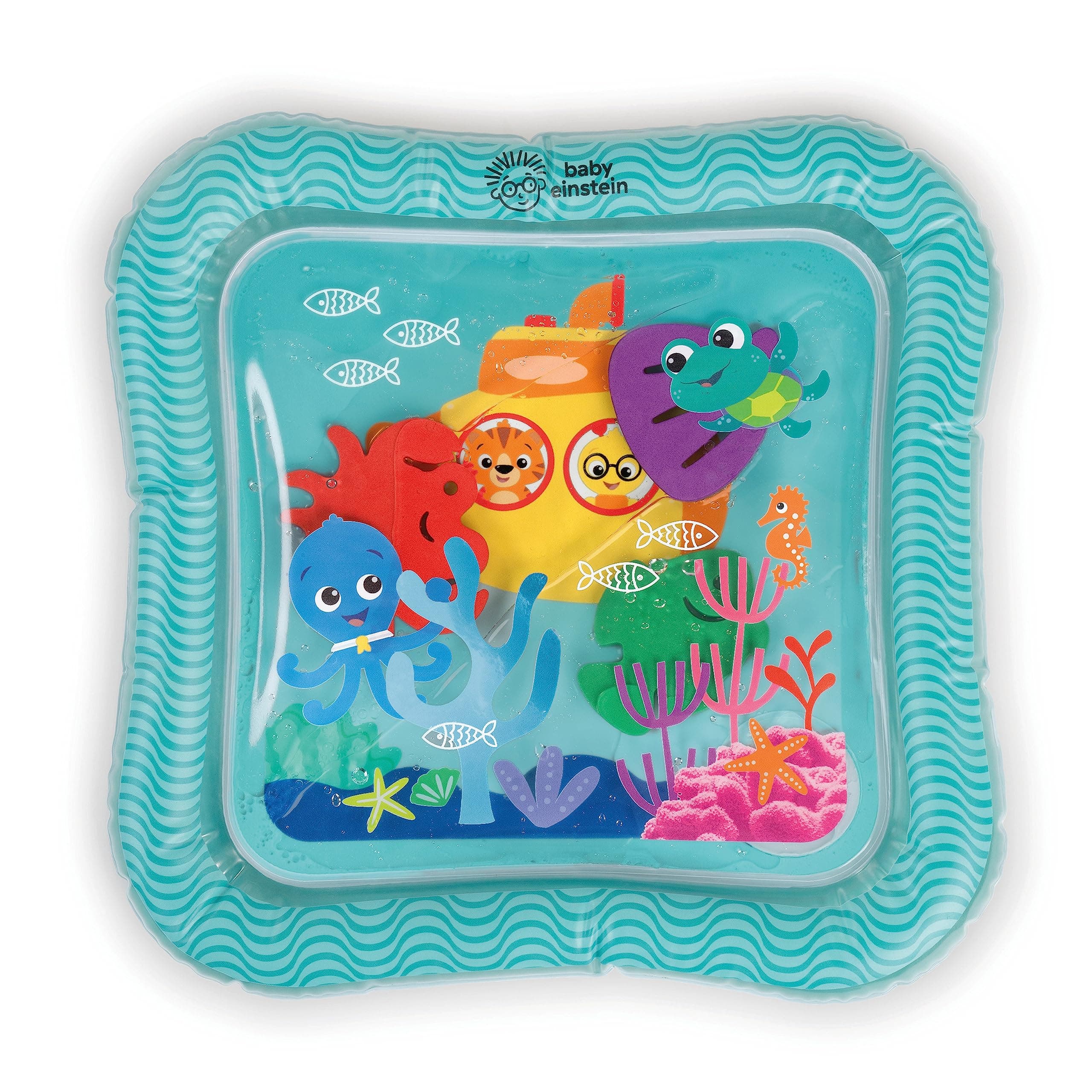 Baby Einstein - Ocean Explorers Sensory Splash, Wassermatte, für die Bauchzeit oder zum Spielen im Sitzen, Alter 0-36 Monate