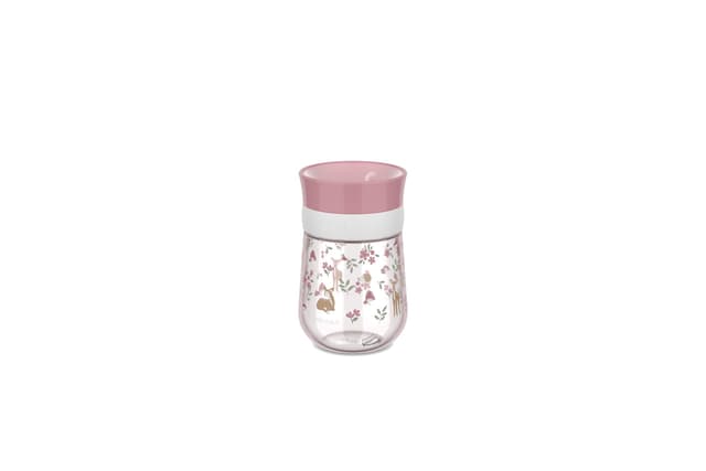 Mepal - Trinklernbecher 360° Mio Little Dutch - Auslaufsicher - 360 Rand ermöglicht das Trinken von jeder Seite - Intelligenter Deckel schließt sich, wenn das Trinken aufhört - 300 ml - Fairy Garden Fairy Garden 300 ml Becher