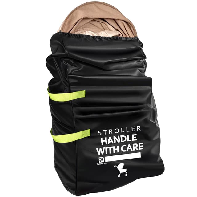Guiseapue Transporttasche Kinderwagen: Kinderwagen Schutzhülle Flugzeug Universal Buggy Tasche Flugzeug, Großer Flugreisen Kinderwagentasche, Kinderwagen Zubehör, Baby Erstausstattung Schwarz-1