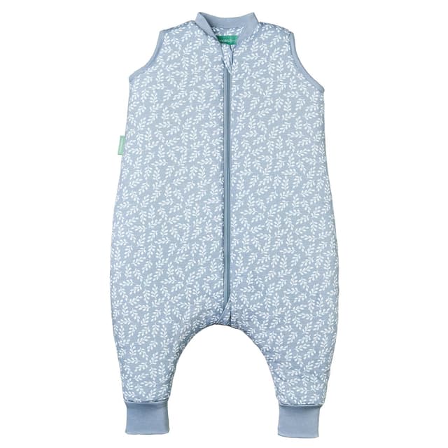 molis&co - Baby Schlafsack mit Füßen 2.5 TOG - Ganzjahres Schlafsack - Babyschlafsack mit Beinen - 100% Baumwolle (Oeko-TEX 100), Winterschlafsack Premium Qualität - Blue Garden (80 cm) Blue Garden 80 cm (2 Jahre)