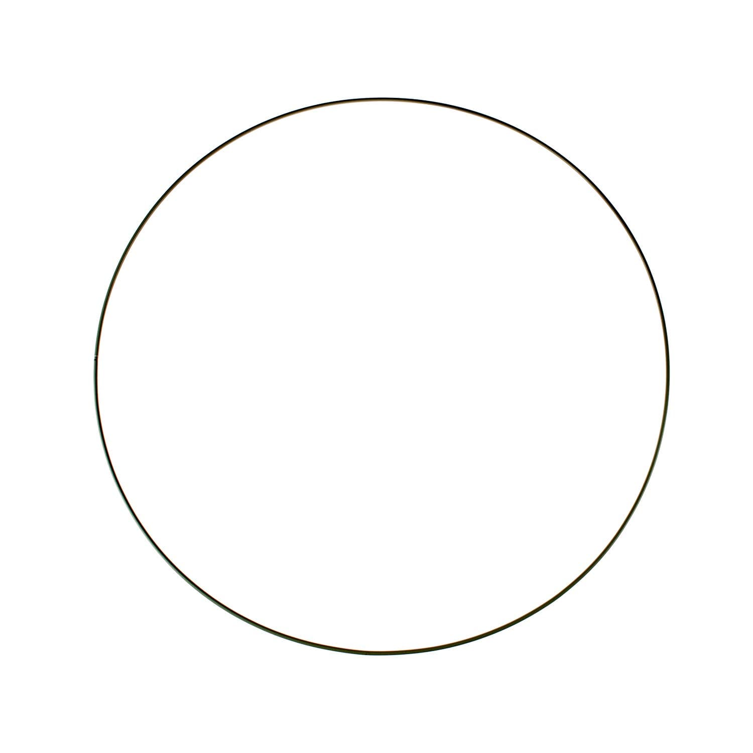 GLOREX 6 1294 232 - Metallring zum Basteln mit Durchmesser ca. 50 cm, beschichtet in schwarz, ideal für Traumfänger, Makramee, Wanddeko und Floristik Metallring 50 cm