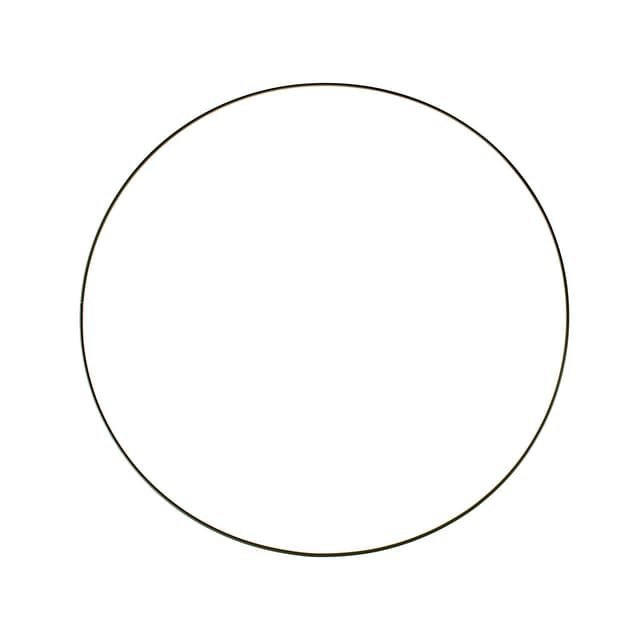 GLOREX 6 1294 232 - Metallring zum Basteln mit Durchmesser ca. 50 cm, beschichtet in schwarz, ideal für Traumfänger, Makramee, Wanddeko und Floristik Metallring 50 cm