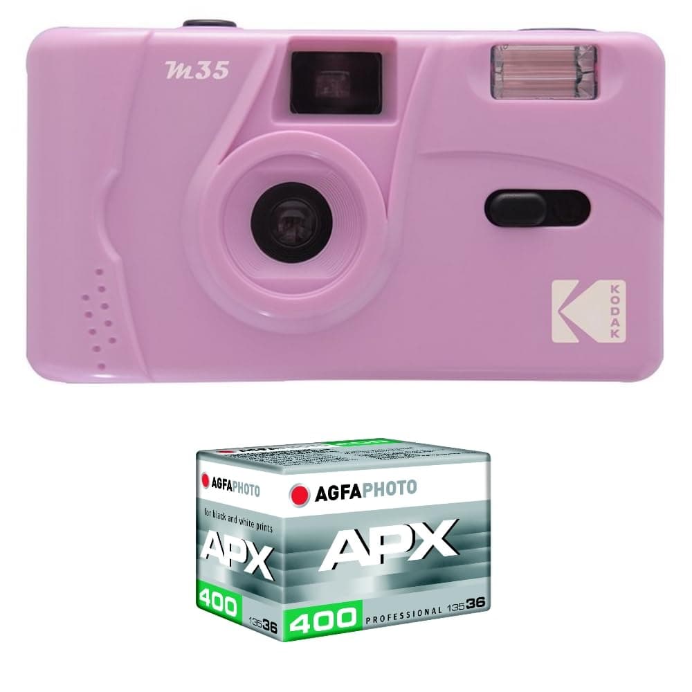 Kodak Wiederaufladbare Kamera M35 – 35 mm – Candy Pink Lila Film 400