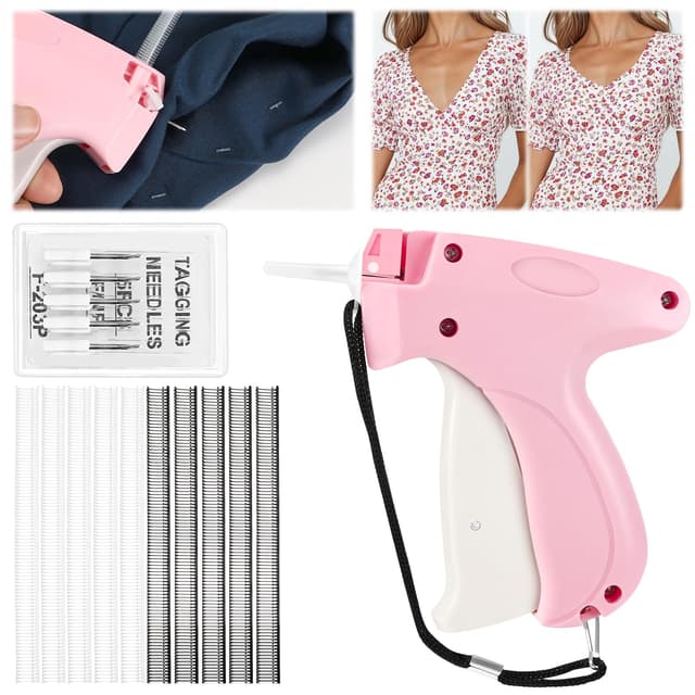 Farerkass Stitchy Quick Clothing Fixer Stitch Gun Stitchy FixiergeräT Kleidung Schnelles FixiergeräT FüR Kleidung Schnelles KleidungsfixiergeräT Mit 5 Nadeln 1000 Plastiknadel