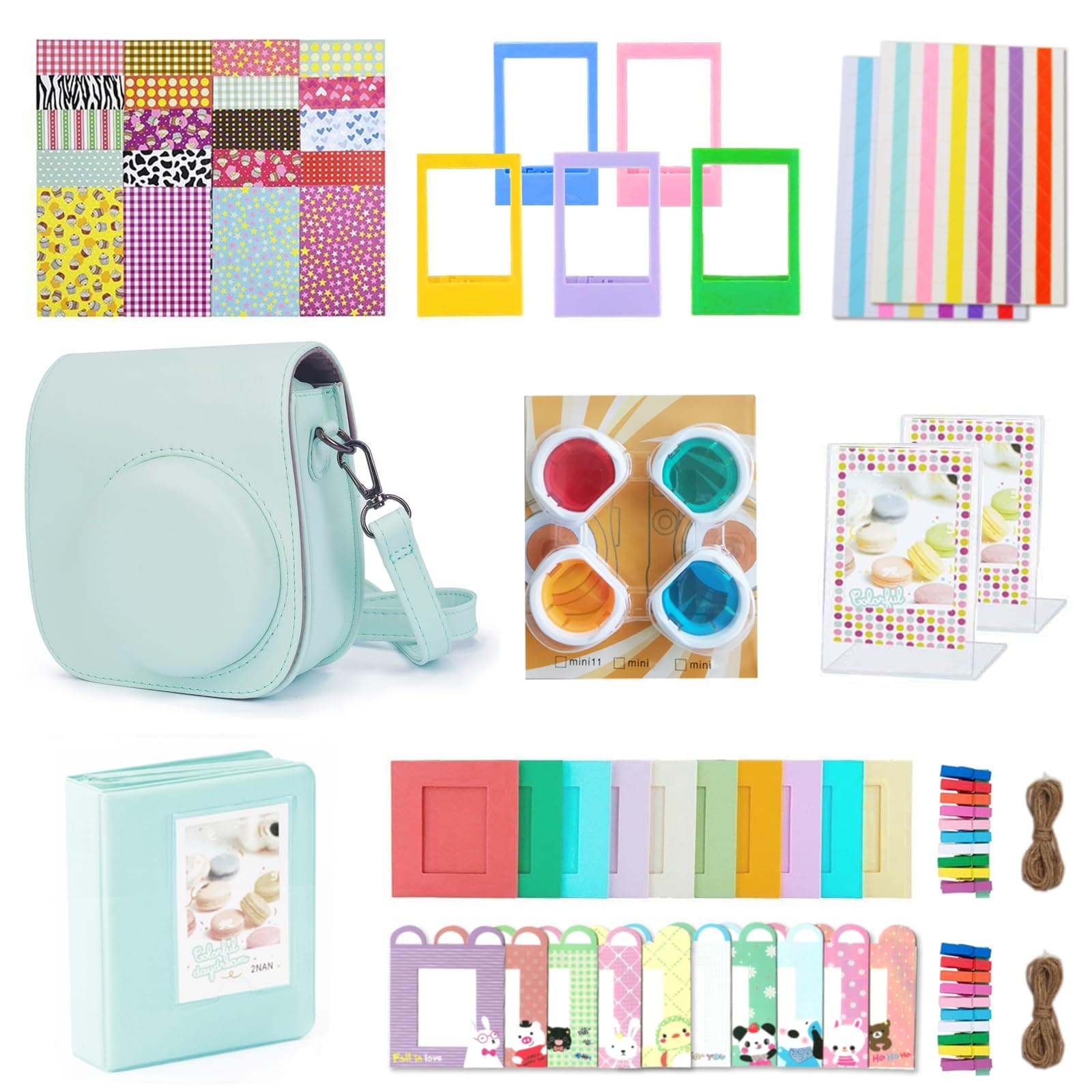 KALDA Sofortbildkameras Zubehör für Instax Mini 12 (Mint Green)