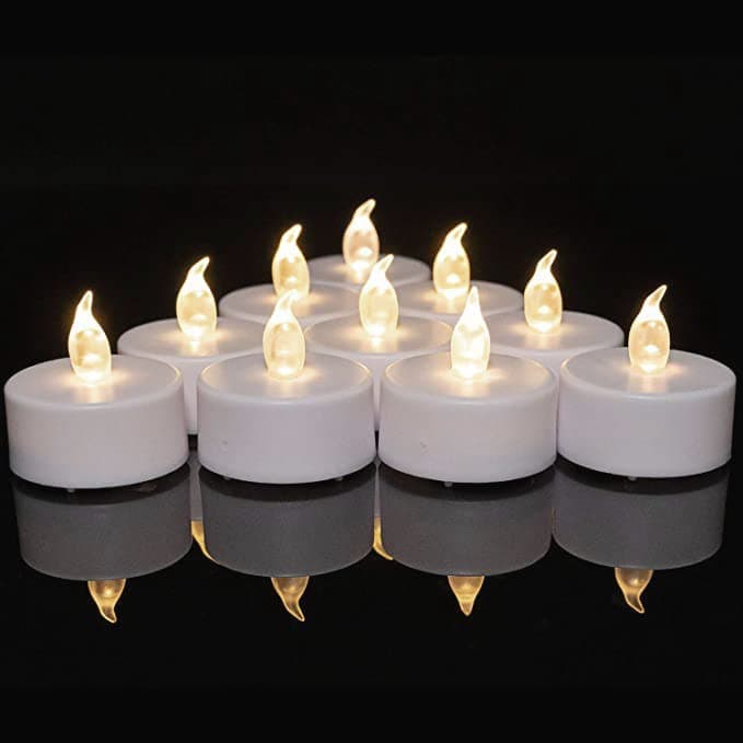 Biyanuo LED Teelichter 24 Stück Flammenloses batterie kerzen realistische und helle blinkend Teelichter, Extra lange Batterie 200+ Stunden für Hochzeit, Festival, Parteien, Hauptdekorationen 24pack Warmes Weiß 24pack Angebot bei HelloDeals
