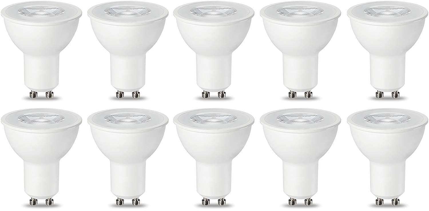 Amazon Basics GU10 LED Lampe, Spot, 5.5W (ersetzt 50W), warmweiß, dimmbar- 10Stück (1er Pack) 10Stück (1er Pack) 5.5W (50W) Warmweiß