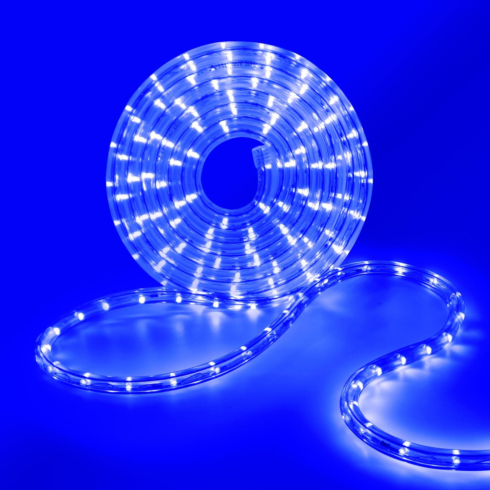 HEGEHE LED Lichterschlauch Außen, 36leds/m Wasserfest LED Schlauch Lichterkette Licht Leiste für Garten,Party,Weihnachten,Zaun,Dach,Dekoration Beleuchtung (Blau, 6M) Blau 6M