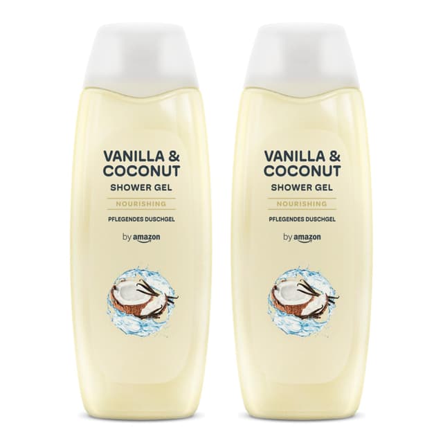by Amazon Vanille und Kokosnuss Duschgel, 2 x 500ml Vanille & Kokosnuss 500 ml (2er Pack)