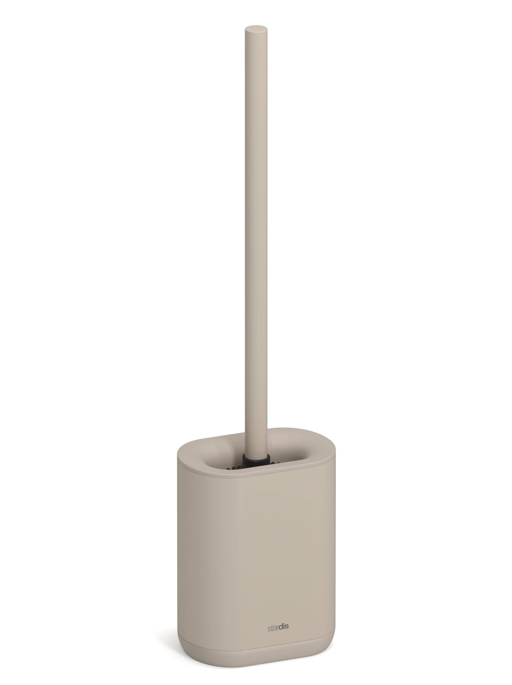 stardis Pure WC Bürste Toilettenbürste matt Silikon Klobürste kompakt antibakteriell Bürstengarnitur beige Sand Beige