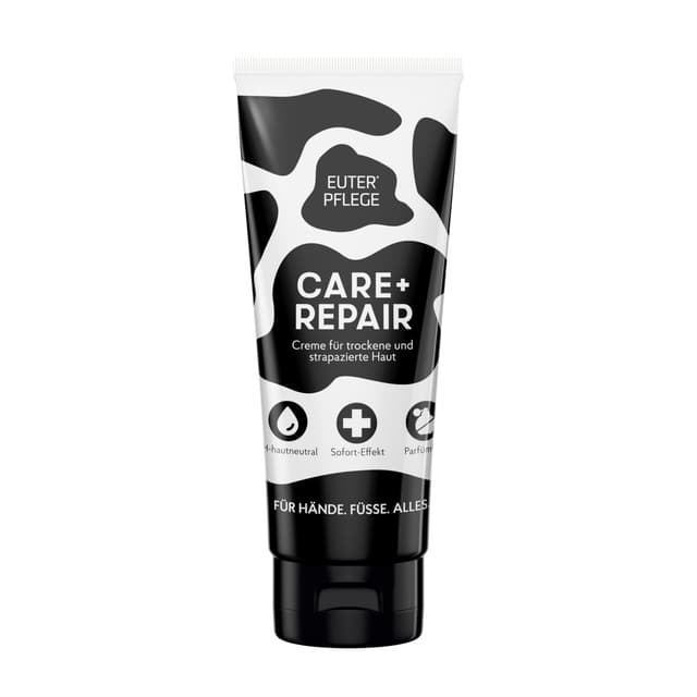 EUTERPFLEGE Care + Repair Creme, 200ml, intensive Pflege für trockene Haut, Feuchtigkeitscreme für Hand und Körper, parfümfrei, Allergiker geeignet 200 ml (1er Pack)