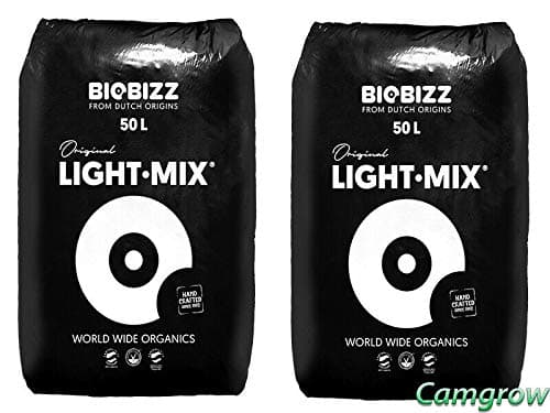 Biobizz - Bio-Blumenerde Universalmischung, leichte Mischung und Wurm-Humus - 2 x leichte Mischung, 50 l 2x - Light-Mix 50L