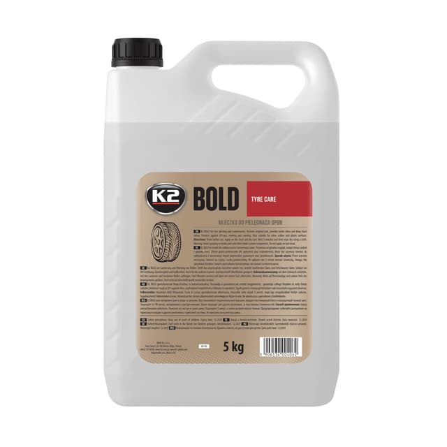 K2 Bold PKW LKW Reifen Polieren Glanz Pflegen Gummipflege Reifenschaum 5 Liter