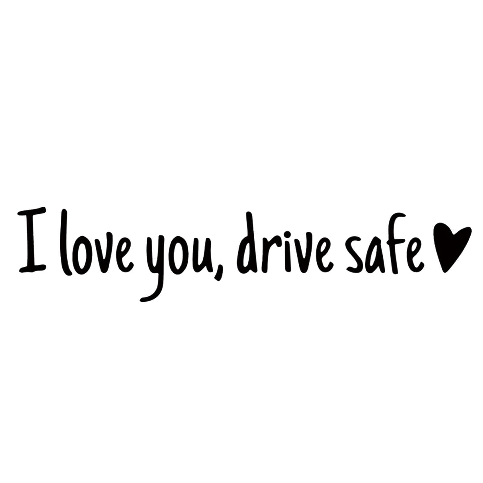 Euyehn Aufkleber für die Rückansicht, „I Love You“-Aufkleber für die Rückansicht,Aufkleber „I Love You Drive Safe“ | Windschutzscheiben-Buchstaben-Aufkleber, Miniatur-Auto-Aufkleber, Auto-, Schwarz