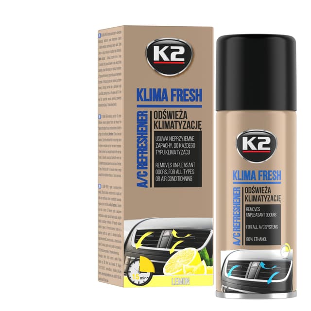 K2 A/C Klima Fresh, Klimaanlagen Reiniger reinigt & erfrischt, Klimaservice, Klimaanlage reinigen. hinterlässt einen frischen Duft, für jedes Auto geeignet 150ml
