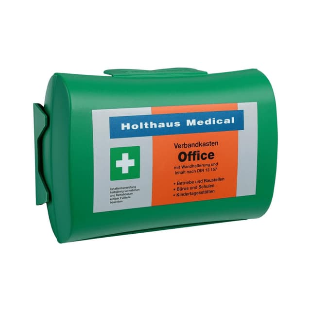 Holthaus Medical Office Verbandkasten mit Wandhalterung DIN 13 157
