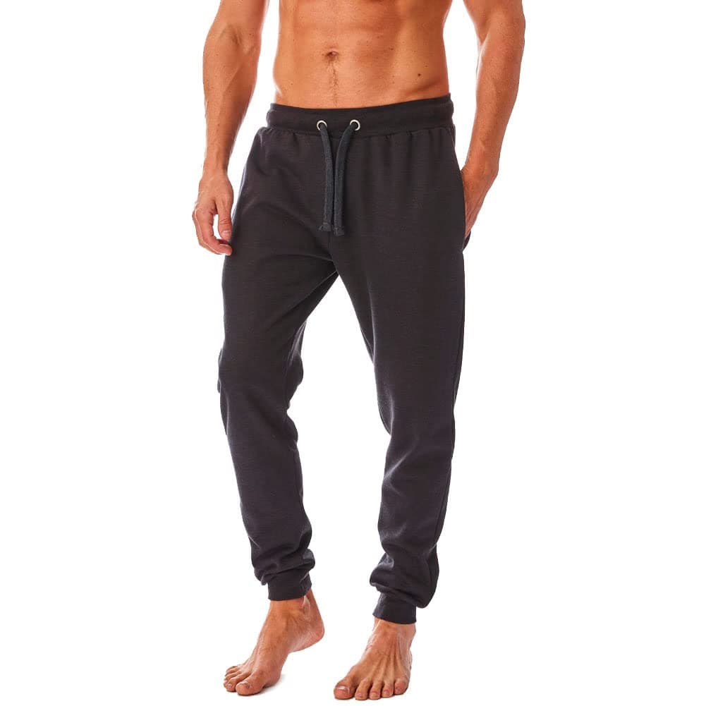 Iron Mountain Herren Jogginghose Umweltfreundliche Jogginghose aus recyceltem Garn, Jogger, Trainingshose mit Bündchen Holzkohle Mergel L