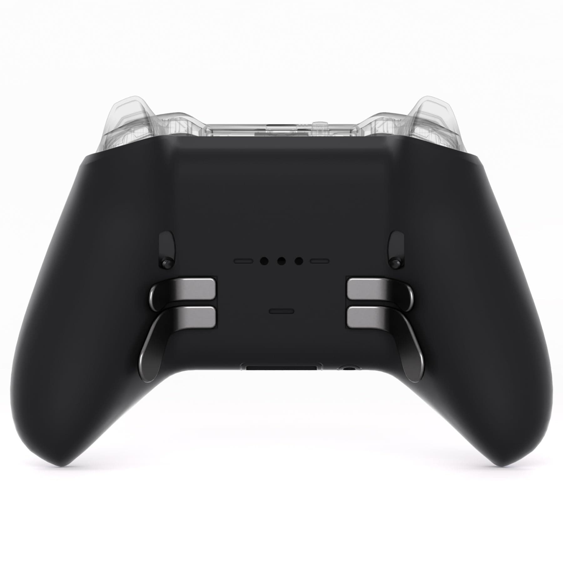 eXtremeRate Rückgehäuse Case für Xbox Elite Series 2 Controller, DIY-Ersatz Back Shell Cover Rückseite Abdeckung & Schrauben Set für Xbox Elite Series 2-Core Controller Modell 1797–Schwarz