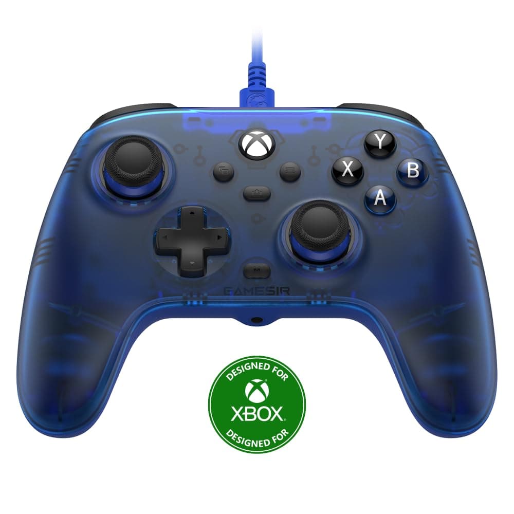 GameSir T7 Wired Controller für Xbox Series X|S, Xbox One & Windows 10/11, Plug and Play Gaming Gamepad mit Hall-Effekt Joysticks/Hall Trigger, 3.5mm Audio Jack - Blau