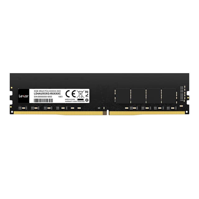 Lexar UDIMM DDR4 RAM 16GB, 3200 MHz RAM DDR4, 288-Pin U-DIMM Desktop Arbeitsspeicher, Hochleistungs-Computerspeicher, PC-RAM-Modul-Upgrade, Hochleistungs Arbeitsspeicher (LD4AU016G-B3200ASST) DDR4 UDIMM 16GB Single