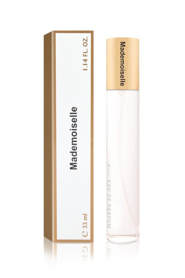 NAINA Damenparfüm Mademoiselle 33ml – Inspirierte Parfüm Damen – Parfümfläschchen Spray, Flakon Eau de Parfum – Einzigartiger Duft und Dufterlebnisse – Einzigartige Aromakompositionen - Damendüfte