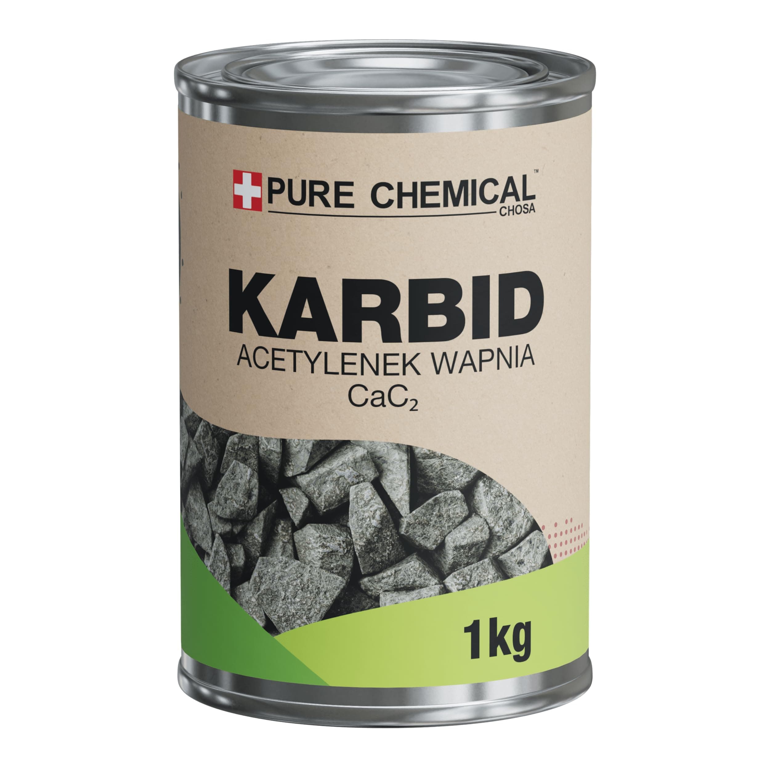 CHOSA - Karbid 1kg Gegen Wühlmäuse Maulwürfe - Carbid Steine - Kabit Kabitt karbitt Karbit Stein - eine stabile Metalldose – Die Verpackung schützt vor Feuchtigkeit – dichter Verschluss (1kg)